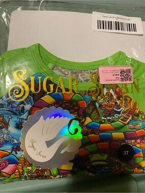 Sugar Swan 3t bamboo daywear short set NWT Candyland